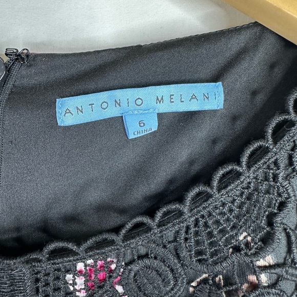 Antonio Melani Women's Dress Multicolor Sheath Lace Floral Size 6 NWT - Picture 3 of 6